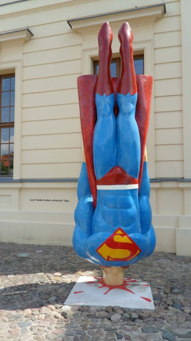 Superman doesn't fly so well anymore.