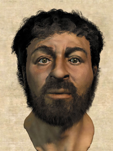 Using forensic science and anthropological deduction, Neave's Jesus is a dark-skinned man with brown eyes and short, curly hair. Pretty much the opposite of common depictions of the Son of God, am I right?