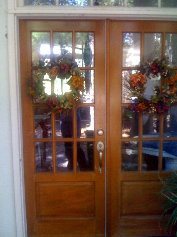 Seems like a couple of normal Christmas wreaths, right?