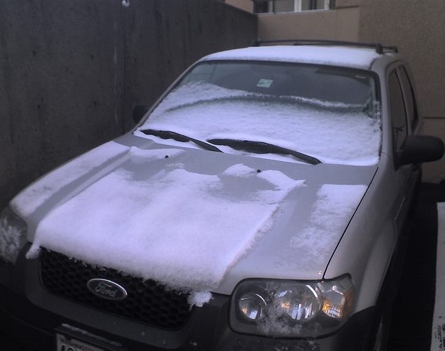 Put socks on your windshield wipers to ensure they don't stick to your car in the freezing cold.
