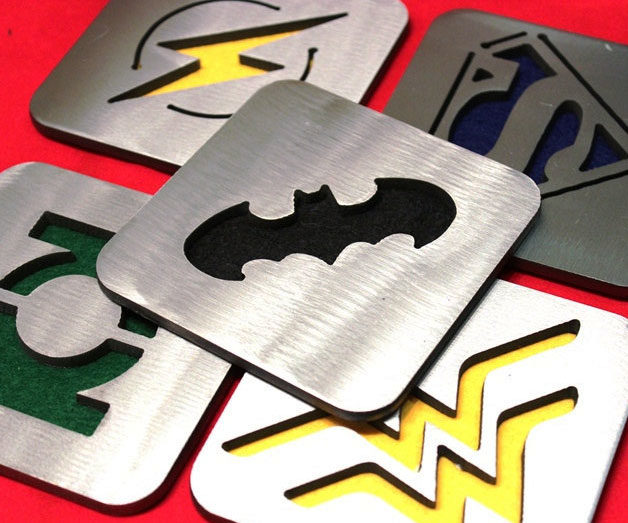 Justice League Steel Coaster Set - $51.00