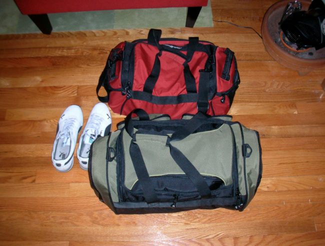 Gym bags are regularly stuffed with sweaty socks, shirts, shorts, pants, etc. That dark and damp space is a perfect habitat for bacterial growth.
