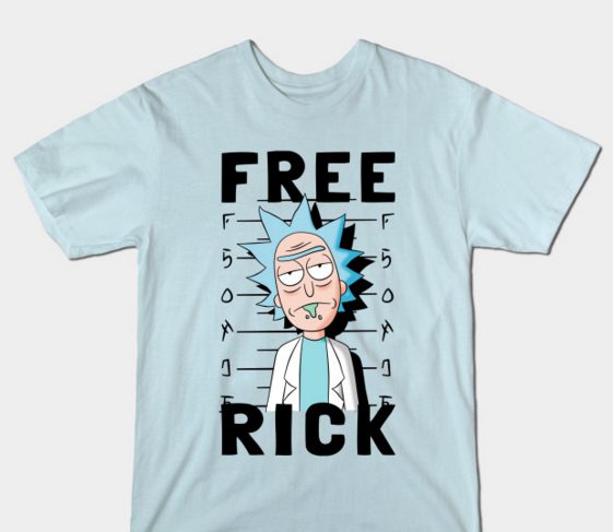 "Free Rick" T-Shirt from <em>Rick and Morty </em>- $20.00