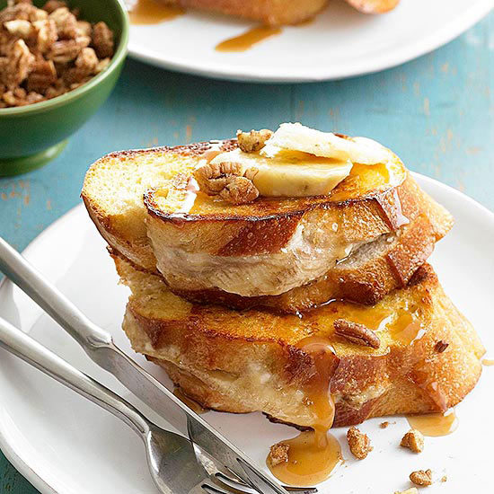 Make your <a href="http://www.bhg.com/recipe/banana-stuffed-french-toast/" target="_blank">French toast</a> so much creamier with overripe bananas.