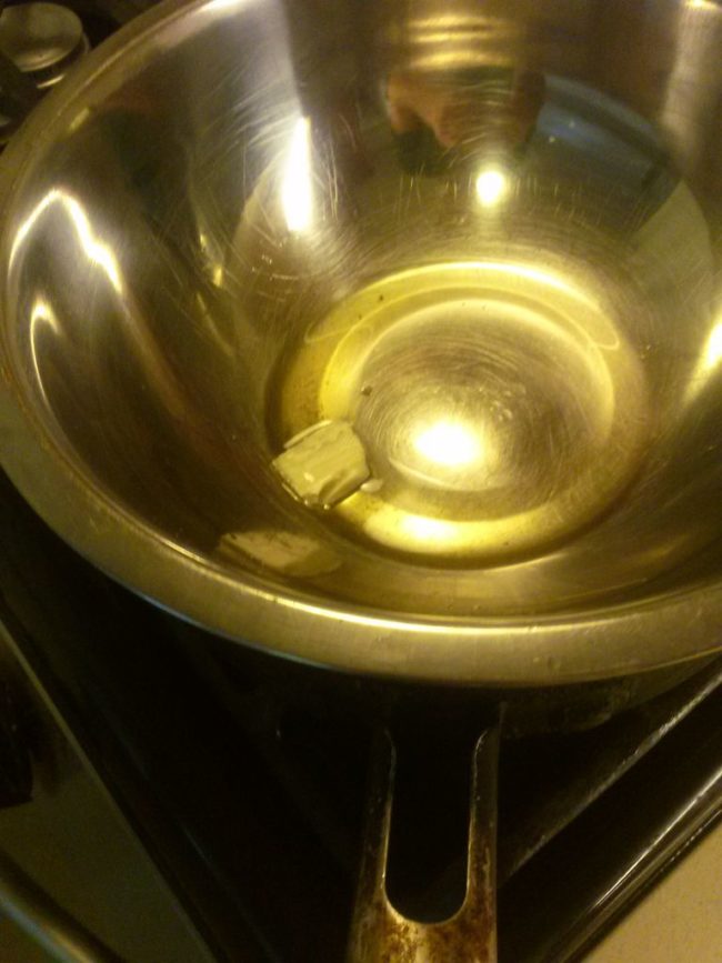 You can buy beeswax at most hardware stores. This DIY-er melted his in a double boiler.