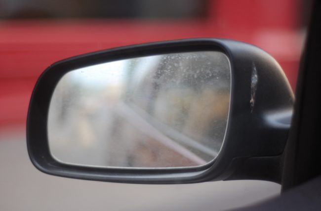 Put freezer bags on your side mirrors overnight so that they won't accumulate ice in the sub-freezing temperatures.