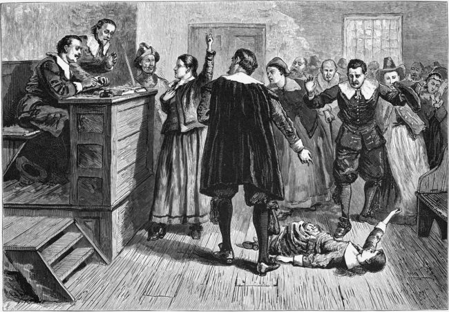 The Salem Witch Trials, 1692.