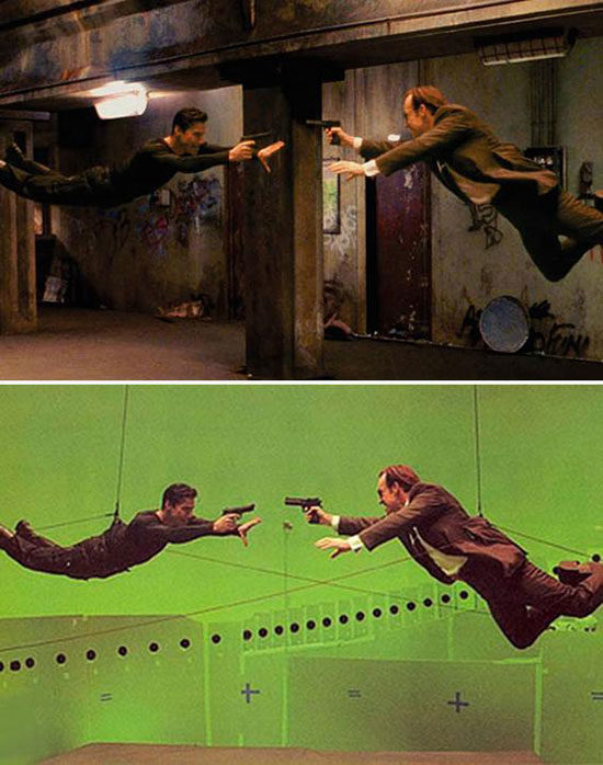 The Matrix Reloaded required some complex shooting to pull off their legendary gun battles.