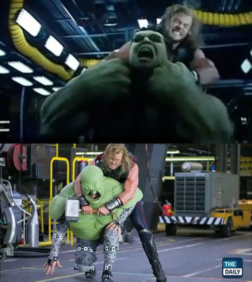 This Thor/Hulk &ldquo;fight&rdquo; is just too funny.