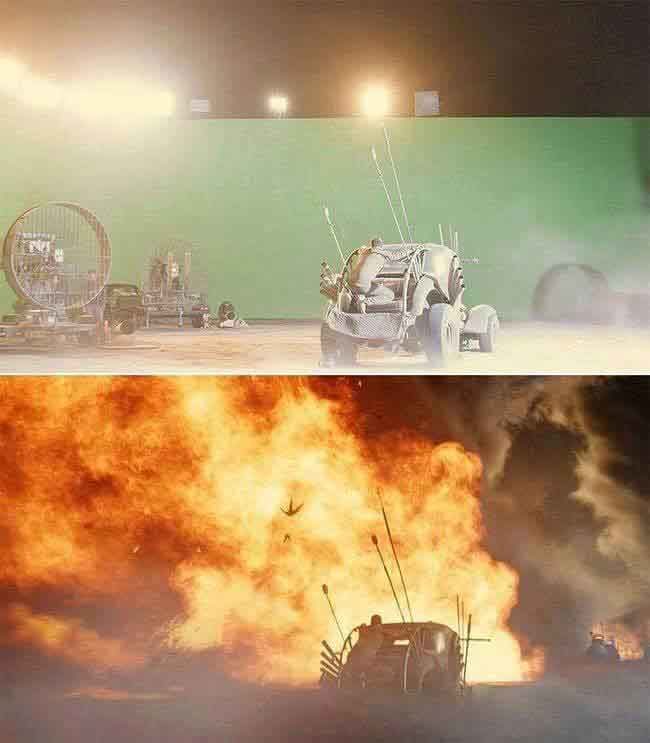 Mad Max: Fury Road fans won&rsquo;t be able to believe their eyes when they see this green screen transformation.