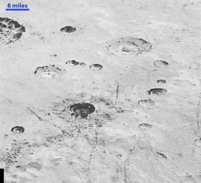Judging from these other photos of Pluto's surface, NASA probably has the right idea here.