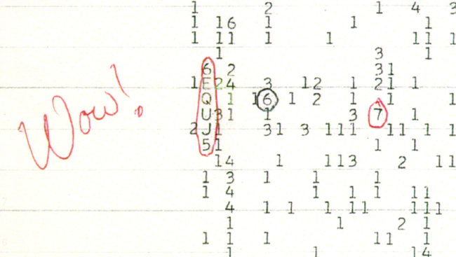 While searching for signs of extraterrestrial life with the Big Ear radio telescope, Ehman detected a 72-second sequence of extraordinary intensity emanating from the constellation Sagittarius.