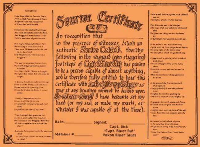 Those who can stomach it and finish their drink earn a certificate for their accomplishment. You can see an example certificate below.