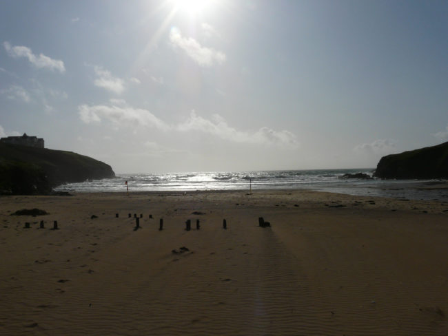 This is what Poldhu Beach usually looks like -- beautiful!