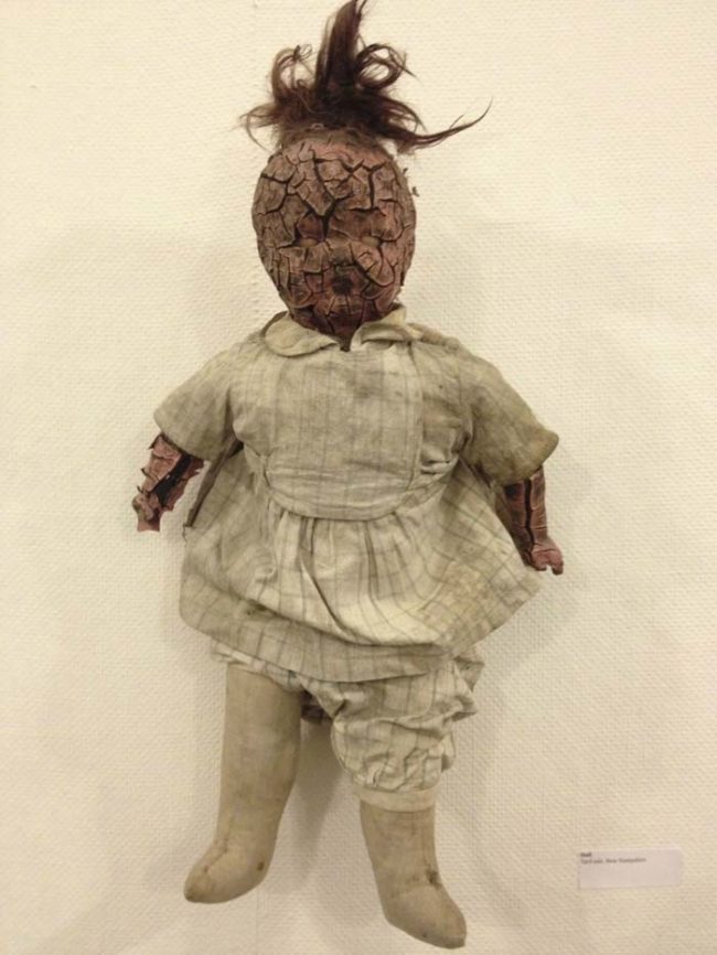 Did this doll survive a fire or something?