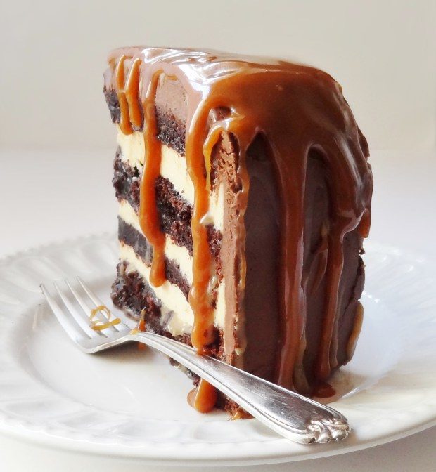 While I'm not the biggest caramel fan, this <a href="http://domesticgothess.com/blog/2014/12/04/salted-caramel-chocolate-cake/" target="_blank">salty-sweet combo</a> looks too good to pass up.