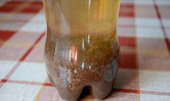 If you pour milk into a bottle of Coke and let it sit for 6 hours, this is what you'll find at the bottom of the bottle. Would you want to drink something that does this to milk?