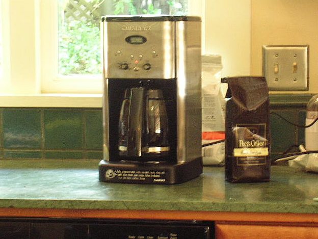 Coffee makers are, unfortunately, a common place for bacteria growth. The dark and moist confines make it an ideal spot.