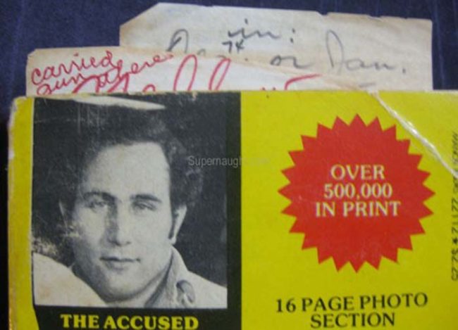 This Son of Sam book is personally notated by the Son of Sam himself, David Berkowitz. Just $265.