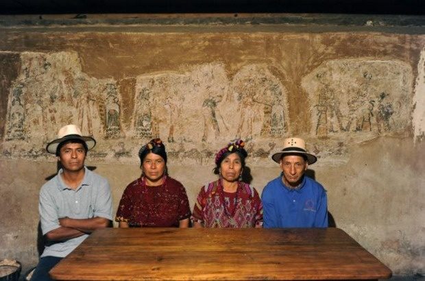 These people found ancient Mayan murals beneath their home.