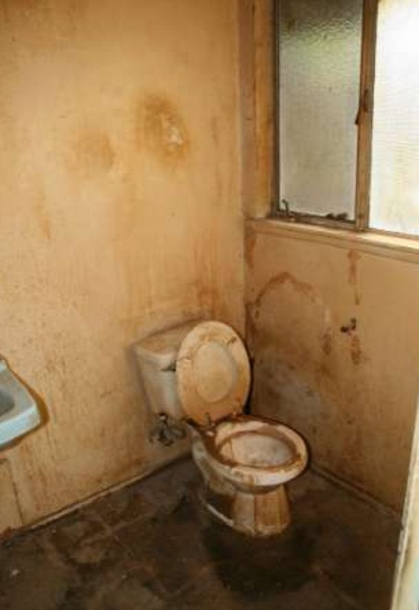 This toilet has likely been swabbed for DNA in so many murder cases that it's basically been nullified as credible evidence in the state of California.