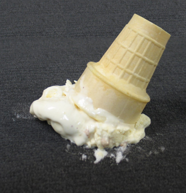 Part of New Year's Eve celebrations in Switzerland involves dropping ice cream on the floor.