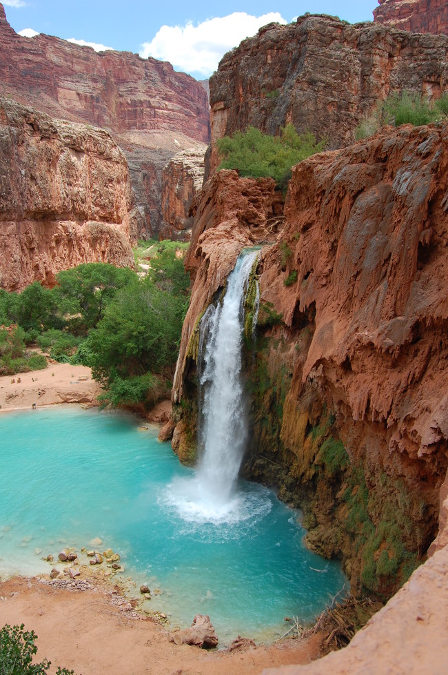 Swim in the Grand Canyon's Havasupai Falls.