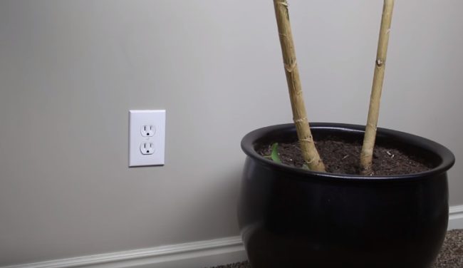 It's super easy to make a fake outlet and hide things in it.