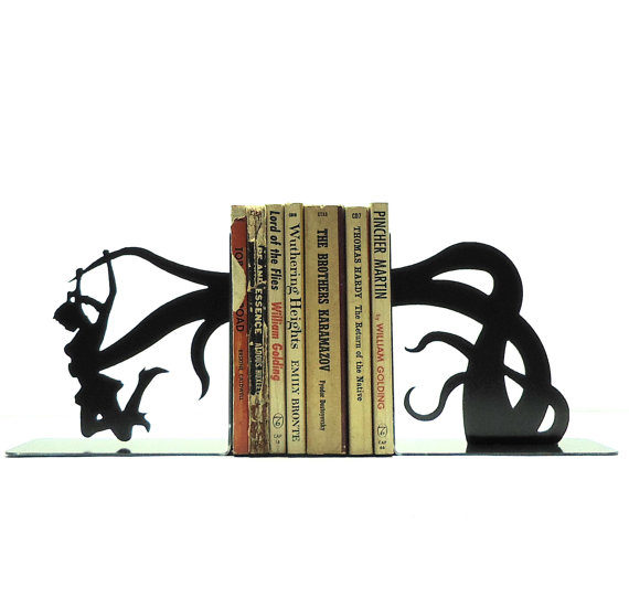 These bookends will totally freak out anyone looking at your book collection.