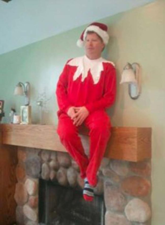 How about a real-life Elf on the Shelf? Yeah, this is definitely scarier.