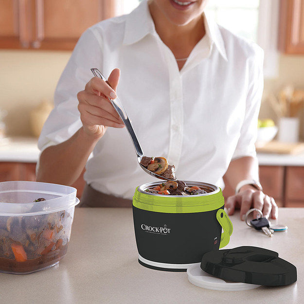 A travel Crock-Pot that's great for when you're stuck bringing food to family dinners.