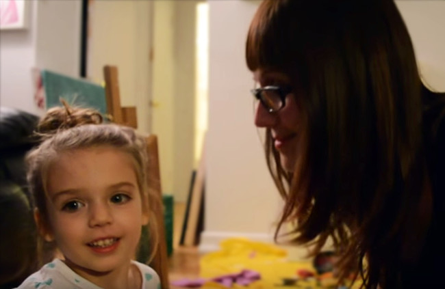 This mom takes a unique approach to that kind of mentorship. While looking at her daughter's paintings one day, Ruth Oosterman came up with an incredible way to help little Eve harness her creative abilities.