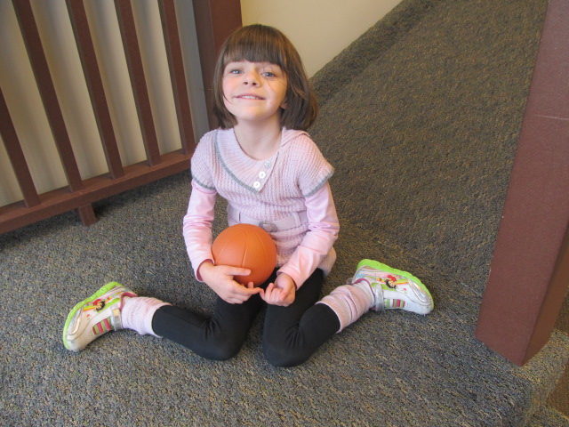By jutting their legs out to the side, wobbly kiddos can add a bit of lateral support to their coloring sessions.