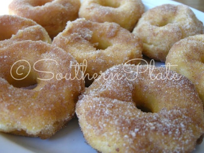 These <a href="http://www.southernplate.com/2009/01/melt-in-your-mouth-doughnuts-made-at-home-foolproof-and-great-for-beginners.html" target="_blank">cinnamon sugar doughnuts</a> are ridiculously simple. 