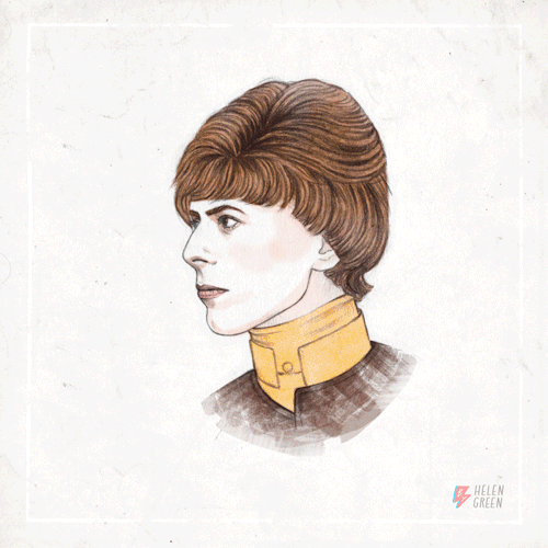 Illustrator <a href="http://helengreenillustration.com/" target="_blank">Helen Green</a> drew a picture of David Bowie every year on his birthday...resulting in this simply spectacular animated .gif that she posted to her <a href="http://dollychops.tumblr.com/post/107517113745/happy-birthday-david-bowie#notes?ref_url=http://www.buzzfeed.com/aliciamelvillesmith/fans-are-sharing-a-beautiful-image-of-david-bowie-through-th#_=_" target="_blank">tumblr</a>.