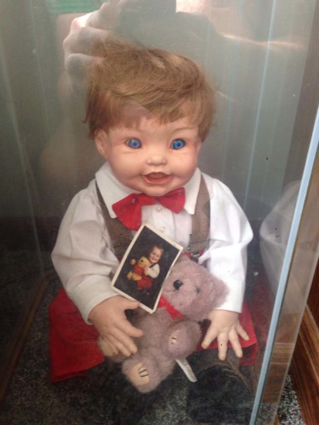 A mother had this insanely creepy doll of her son made when he was little.
