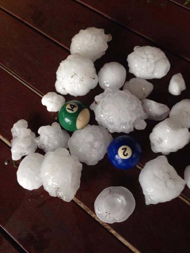That's Australian hail. Those things are deadly.