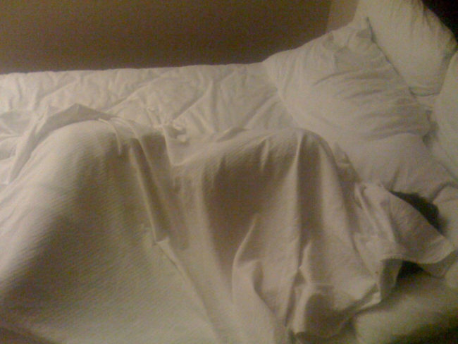 "When people are being obnoxious at night, we replace their sheets with the most repulsive person's sheets."