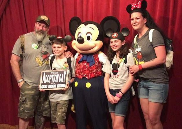 The whole family got some super-special pictures with Mickey commemorating the event that will change their lives forever. They look so happy! 